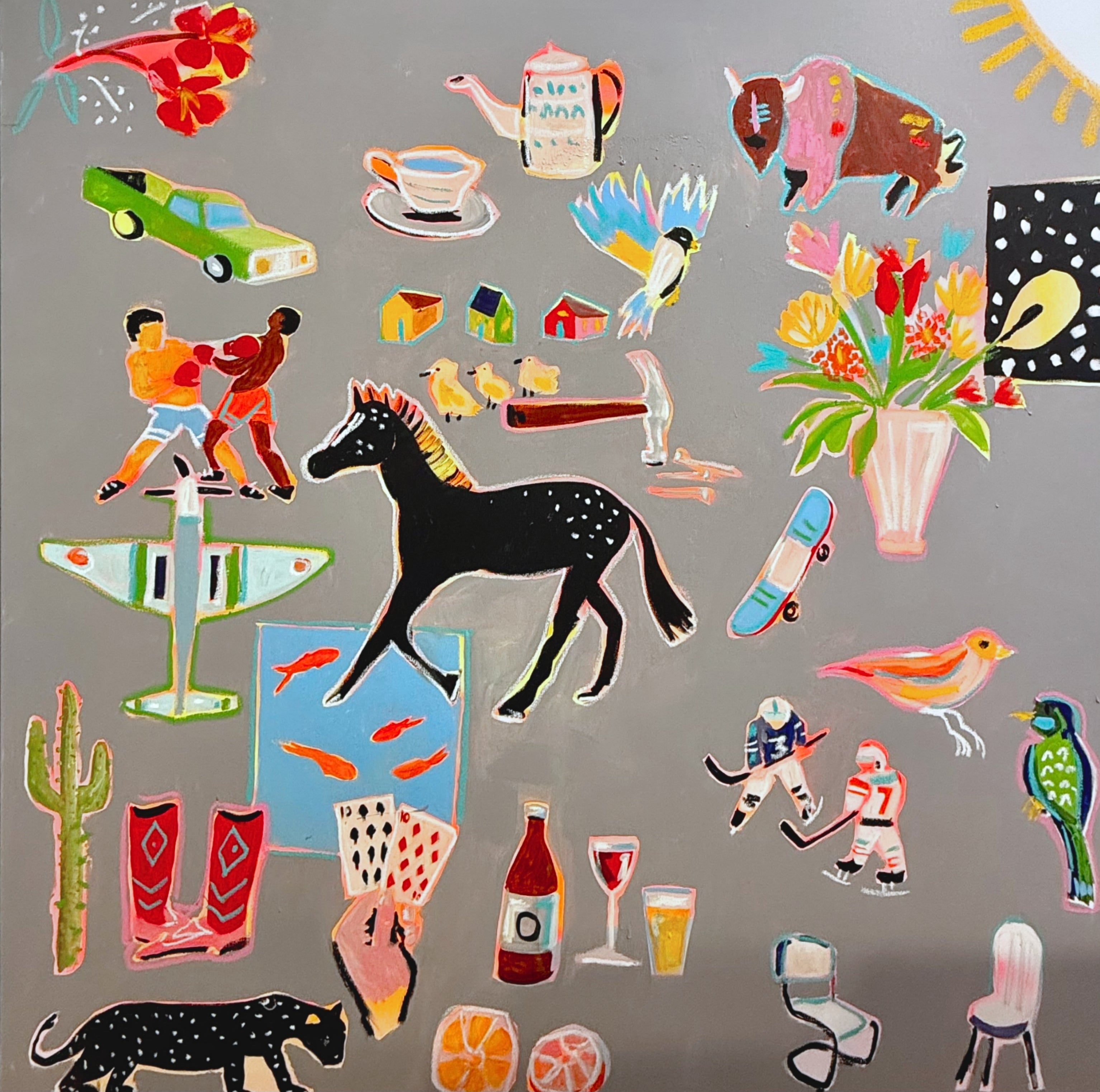 Collect all the memories you can like playing cards, laughing and holding hands.