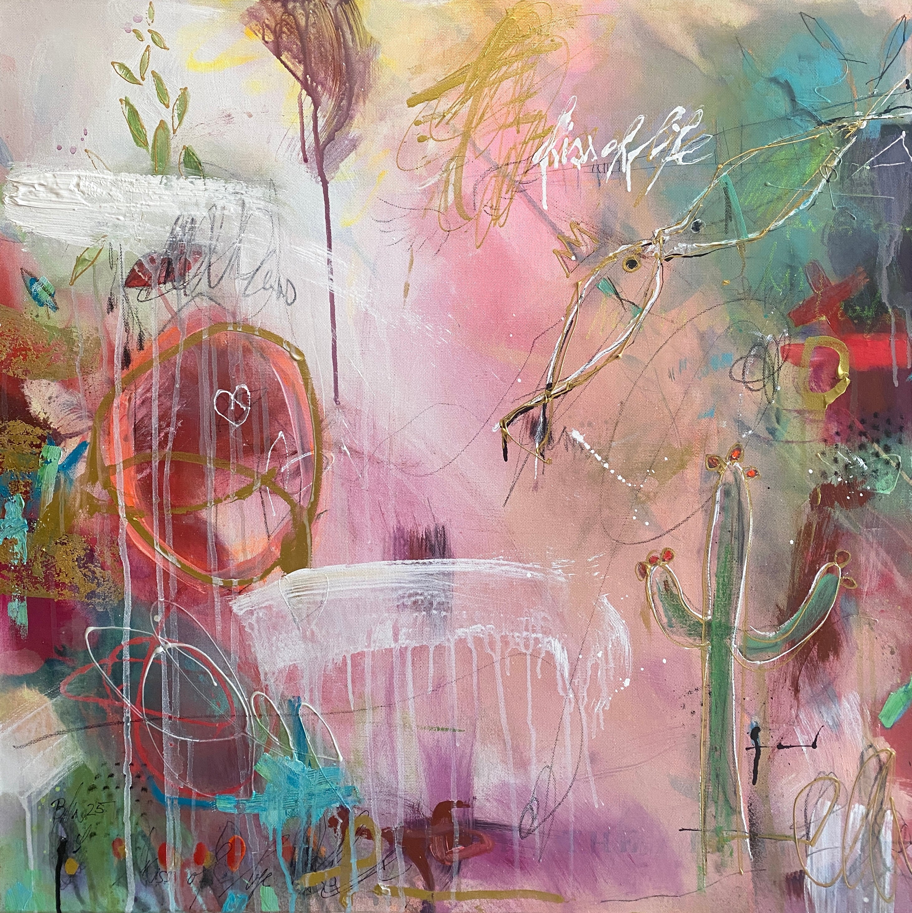 Abstract artwork “Kiss of Life” by Bea Schubert