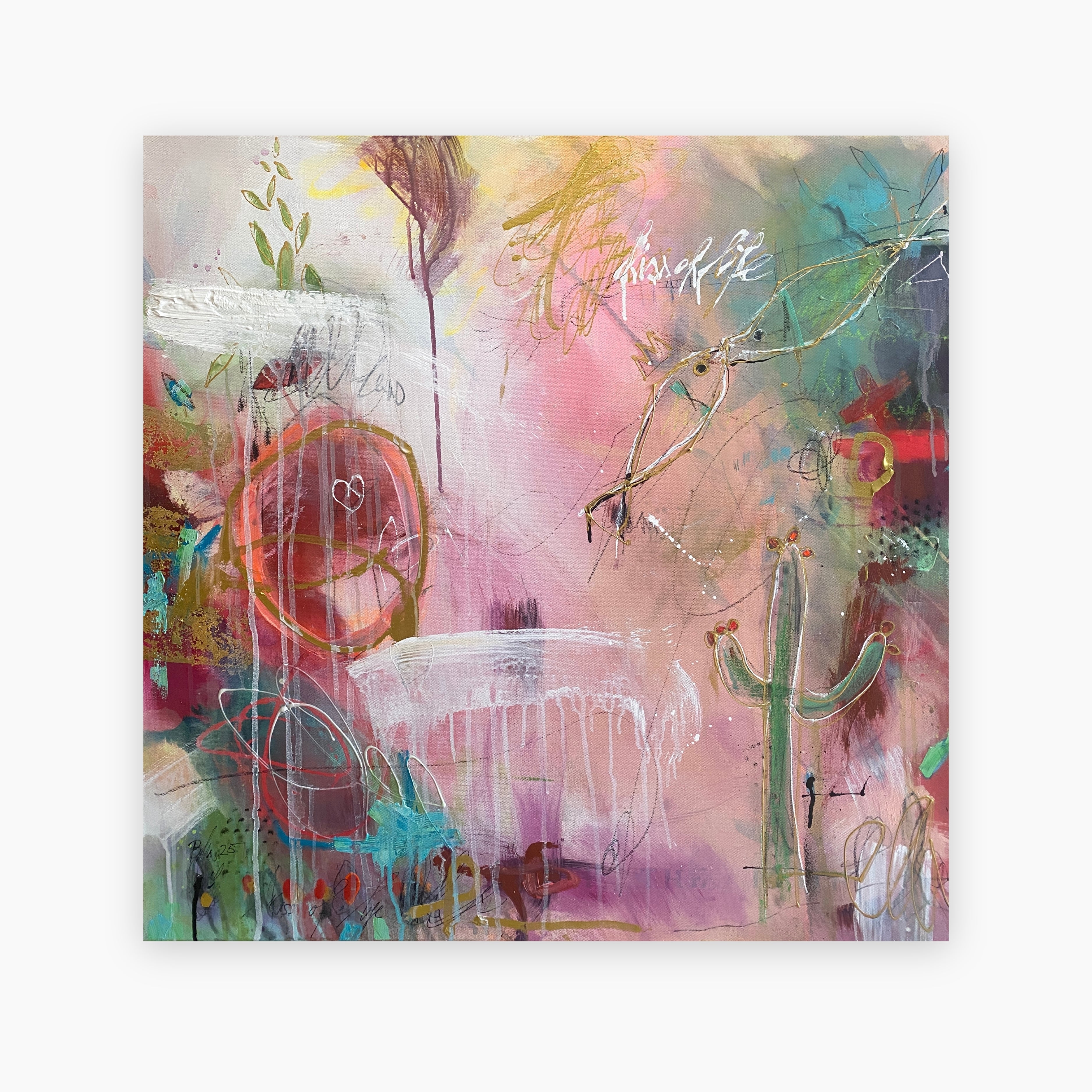 Abstract artwork “Kiss of Life” by Bea Schubert