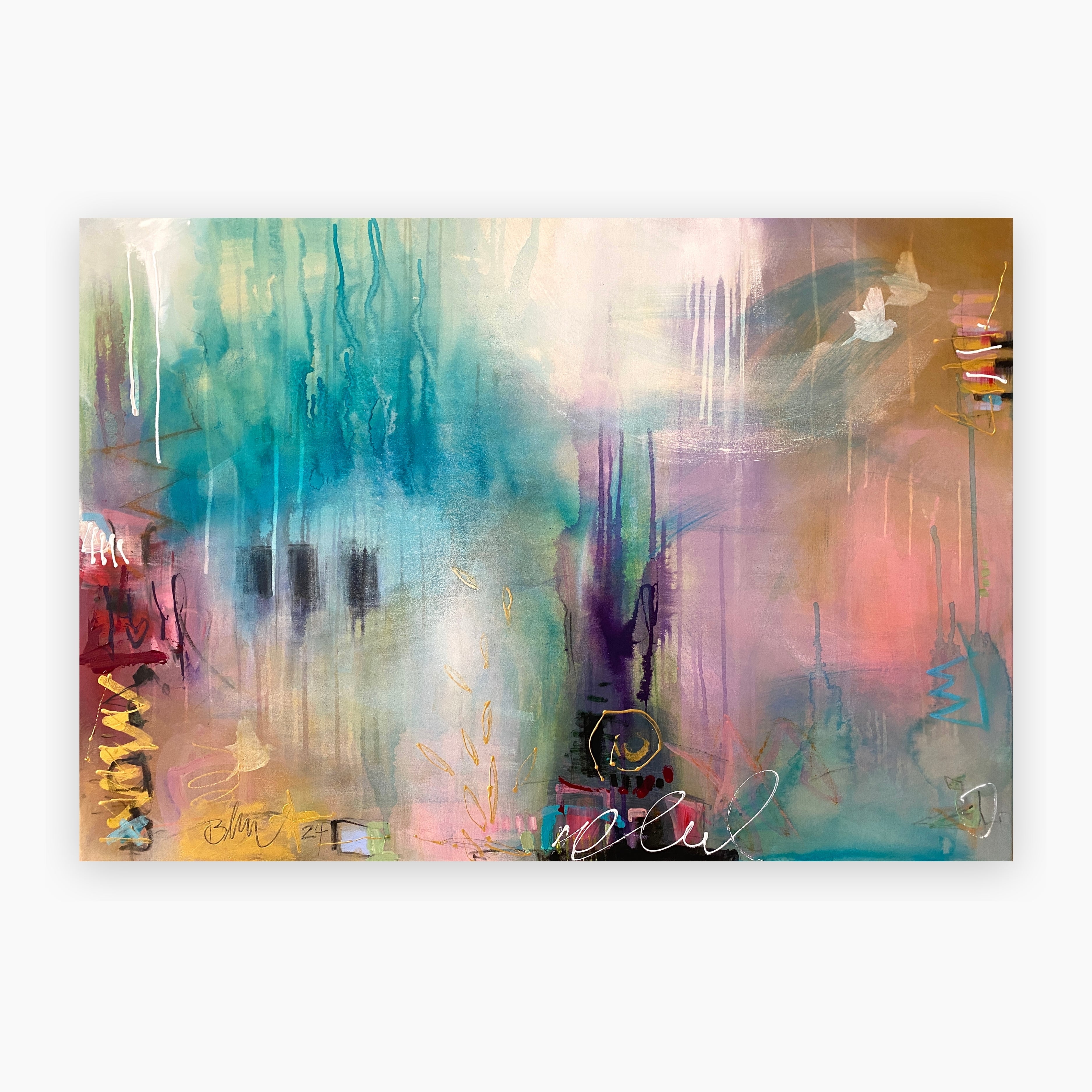 Painting “Take Me Home” by Bea Schubert in acrylic