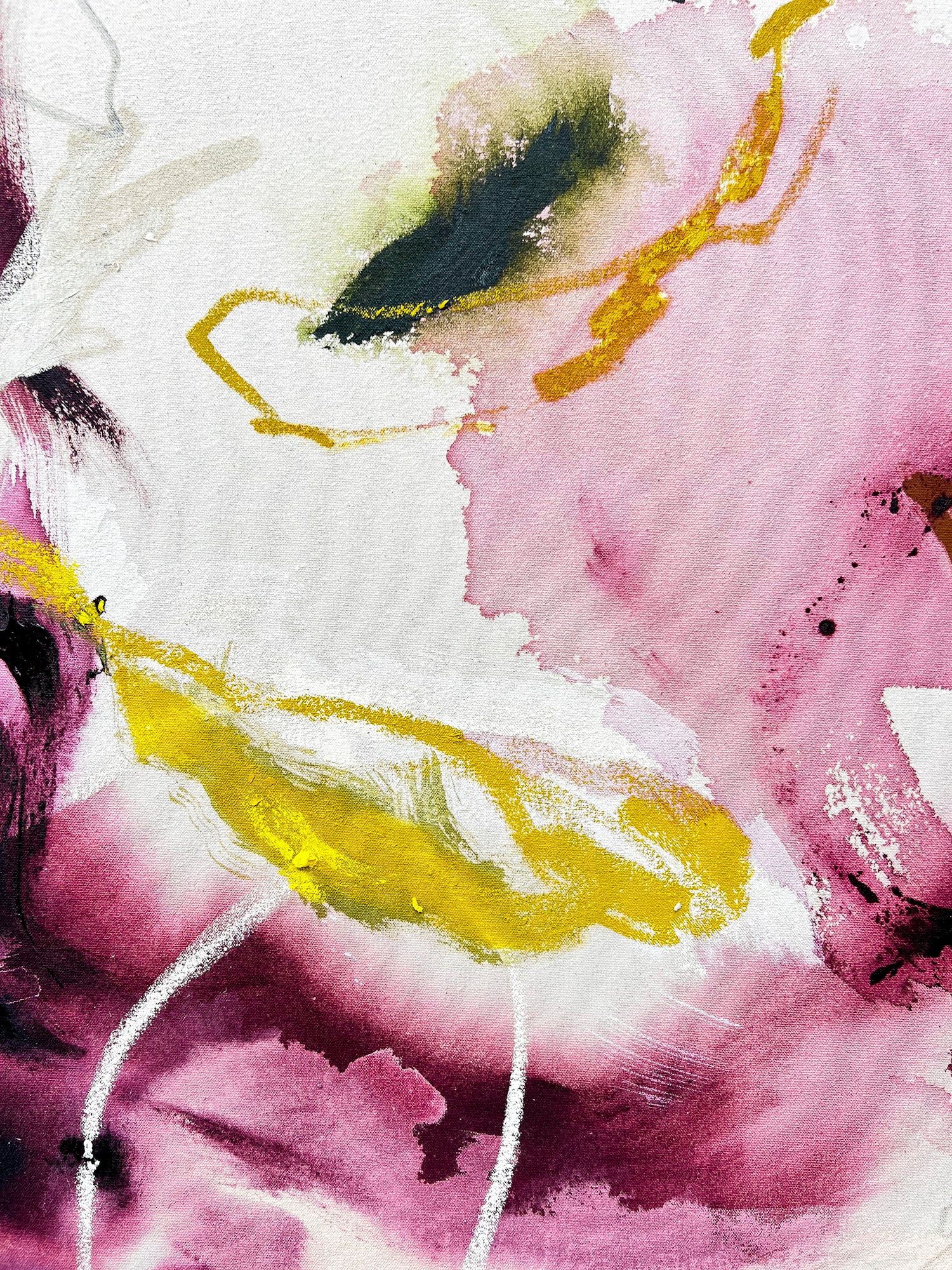 Abstract Interwoven painting by Beth Winterburn