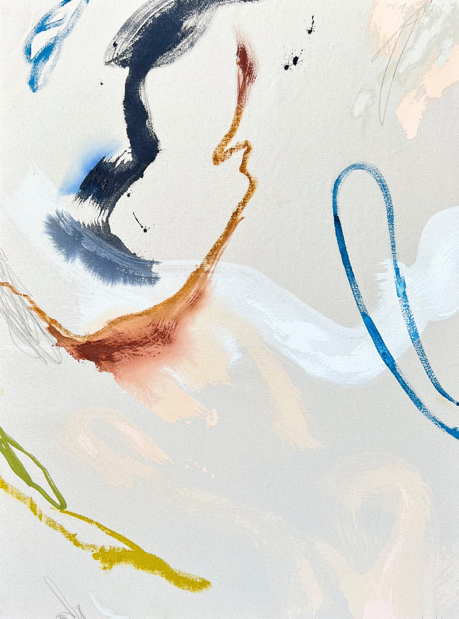 Interwoven diptych by Beth Winterburn. Original abstract canvas painting available to buy online for contemporary art collectors.