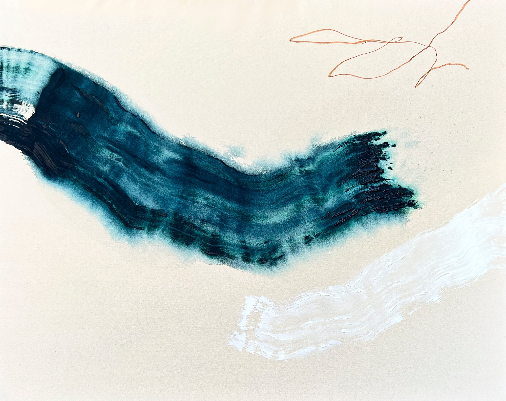Beth Winterburn’s Me and You abstract contemporary painting.