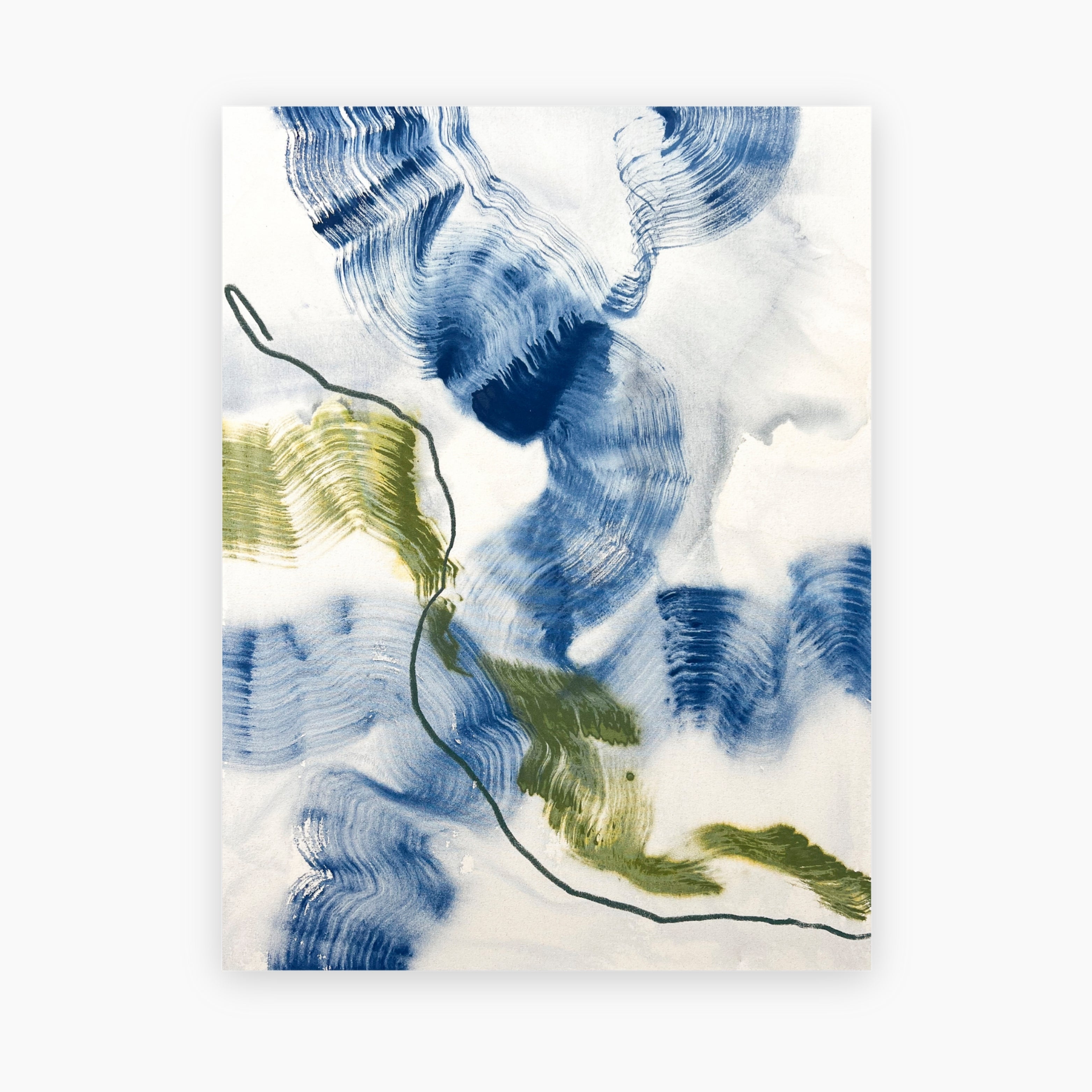 Original abstract painting by Beth Winterburn, created with mixed media on canvas, perfect for modern art collectors.