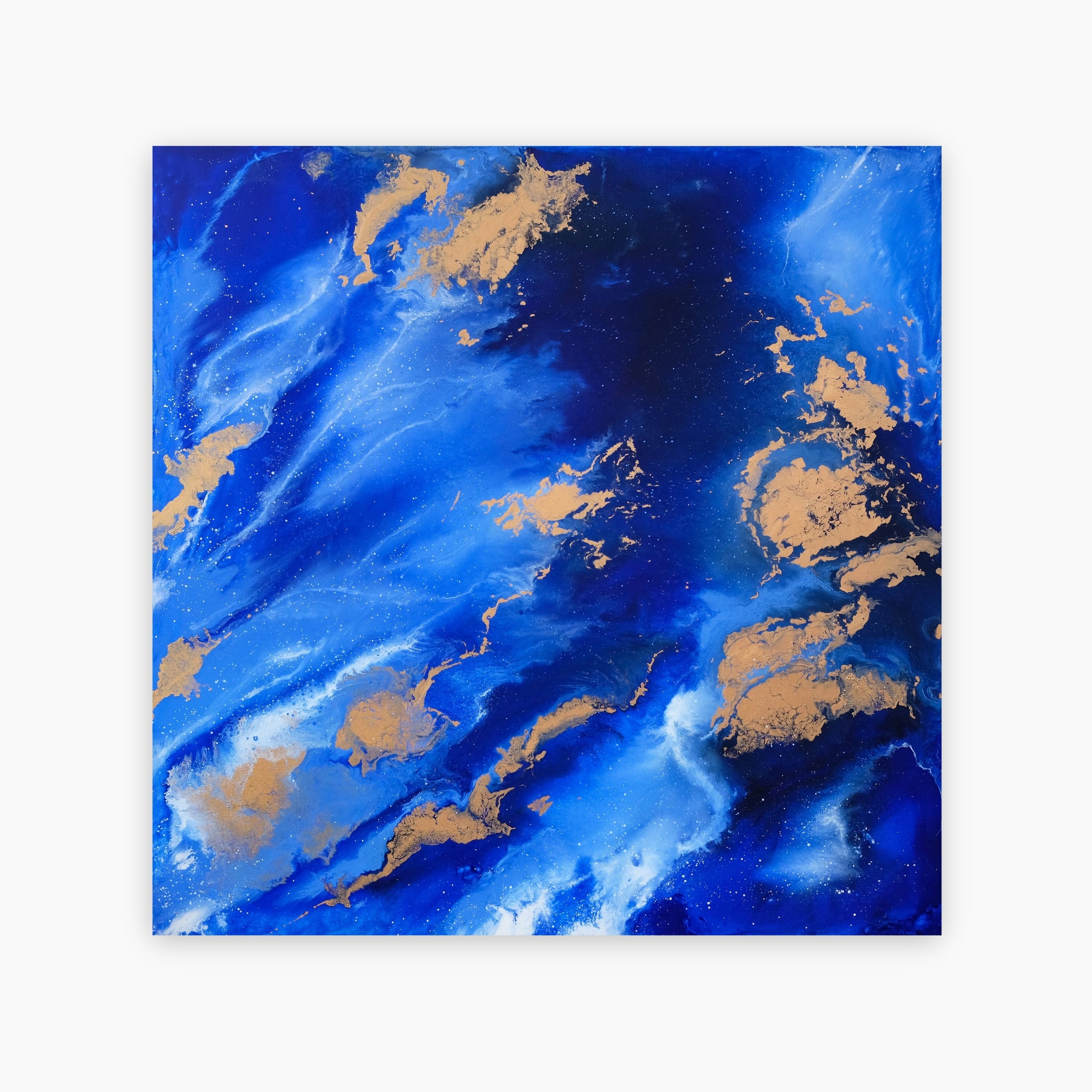 "Enlightenment” is a meditative abstract painting by Canadian artist Carina Dawn. Part of the Soul series, it explores themes of consciousness and transformation through acrylics.