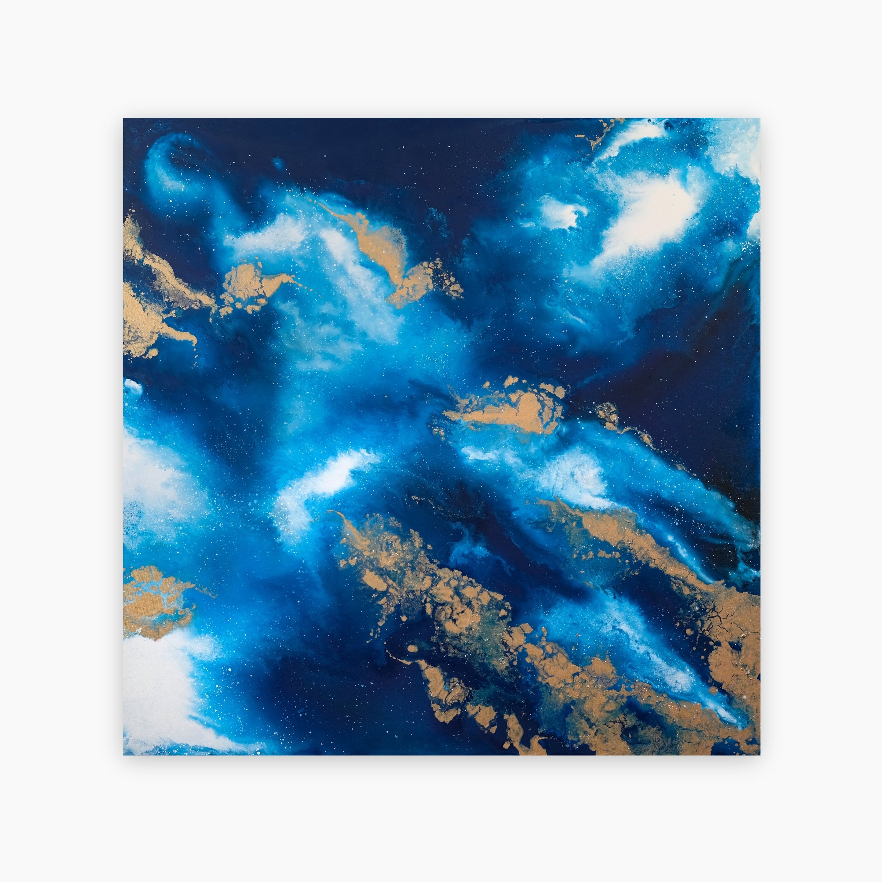 “Power” by Carina Dawn; a vibrant contemporary abstract acrylic painting full of energy and movement.