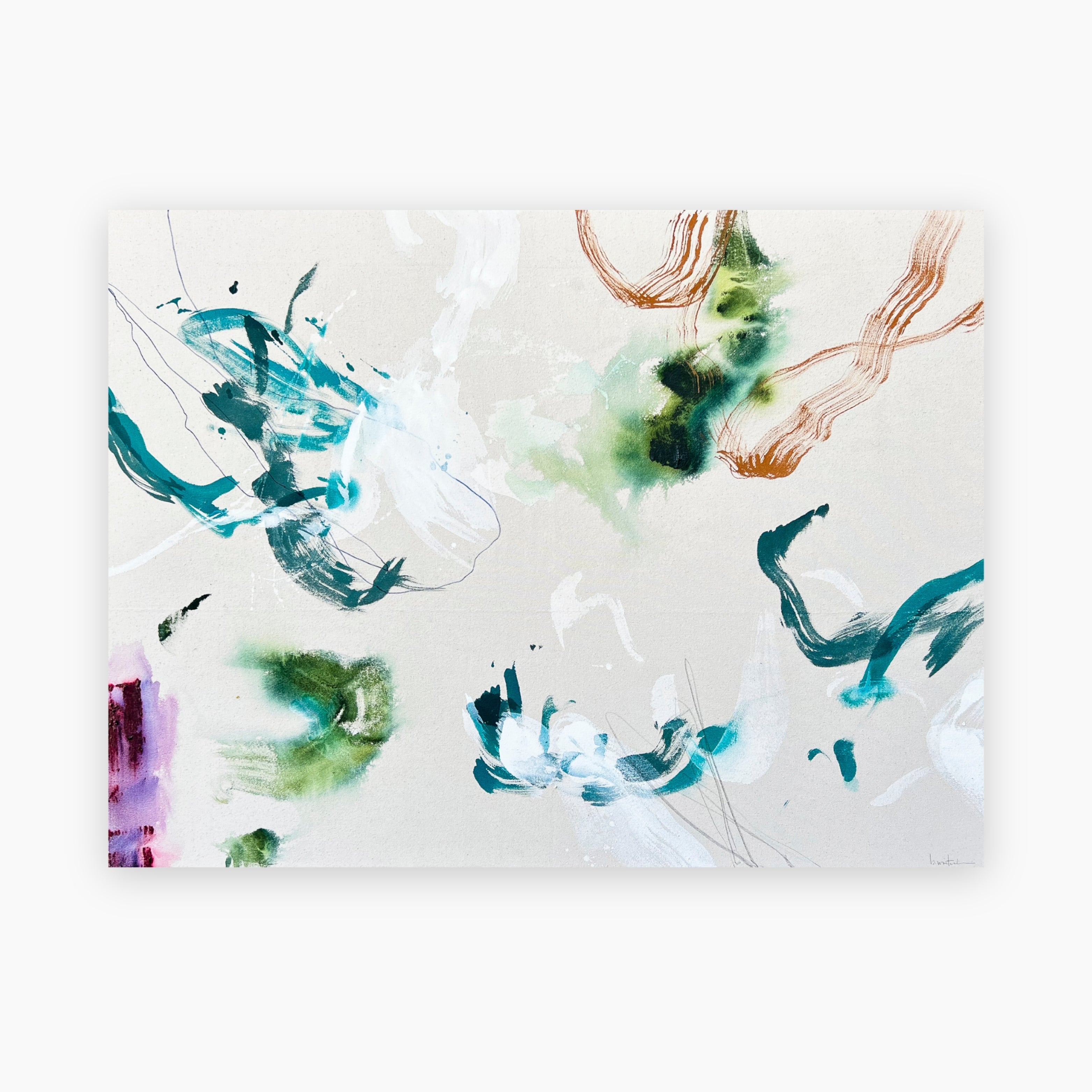 Purchase modern abstract painting by Beth Winterburn online. Authentic mixed media canvas artwork for art collectors.