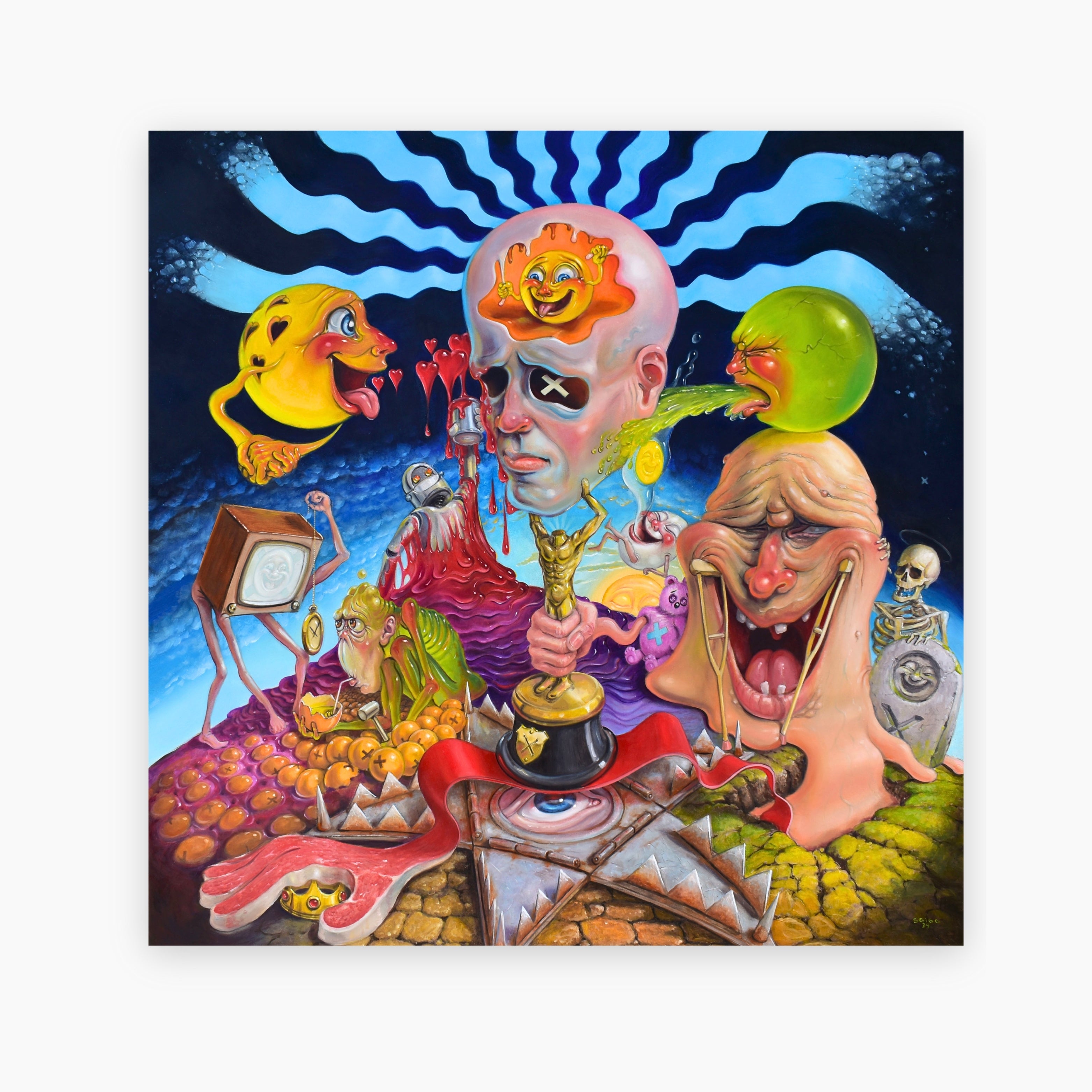 Original surreal artwork by contemporary Canadian artist Stephen Gibb, available at Moné Gallery.