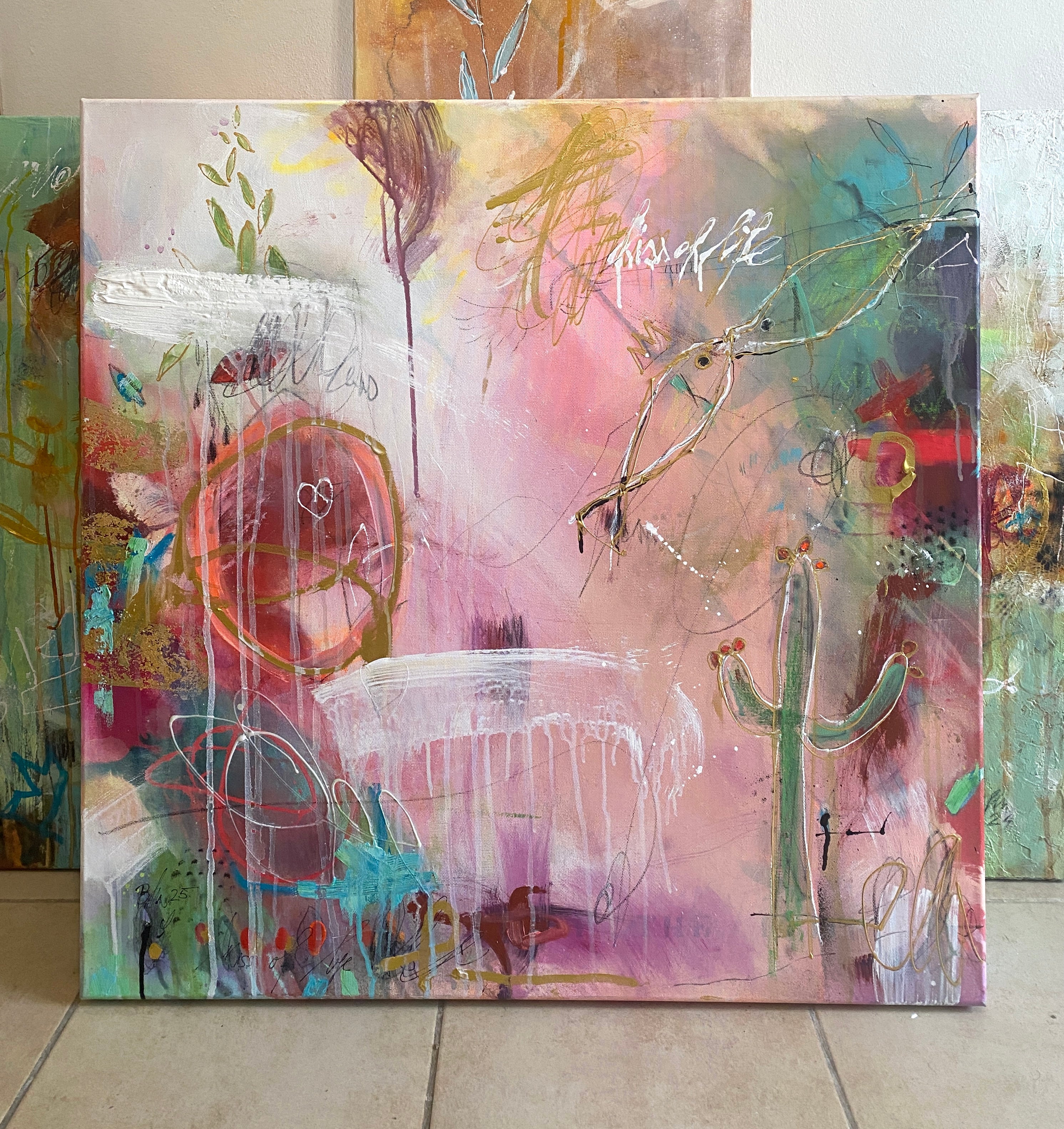 Abstract artwork “Kiss of Life” by Bea Schubert online gallery